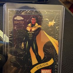 2025 Topps Chrome Marvel Vision #094/399 Spider Web Refractor 