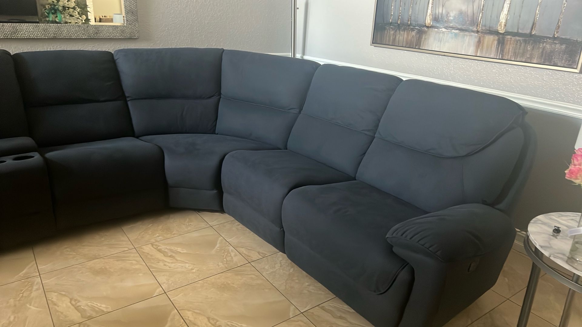 5 Chair Sectional 2 Recliners On Chair Recliner