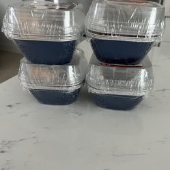 16ct- Mini Aluminun Baking Pan w/lids