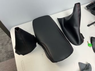 C6 Automatic Transmission shift ebrake boot Console Cover set