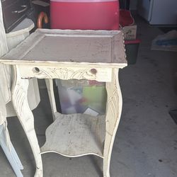 Vintage side table with cabriole legs Sweden