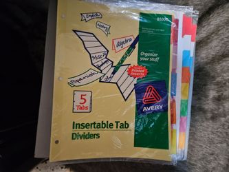 Binder and office supplies