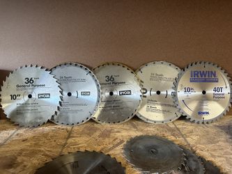 10”-7”-6”-Saw Blades-New $5/each—Used $1/each