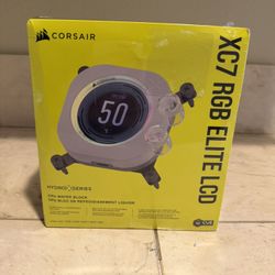 iCUE XC7 RGB ELITE LCD CPU Water Block Brand New Sealed