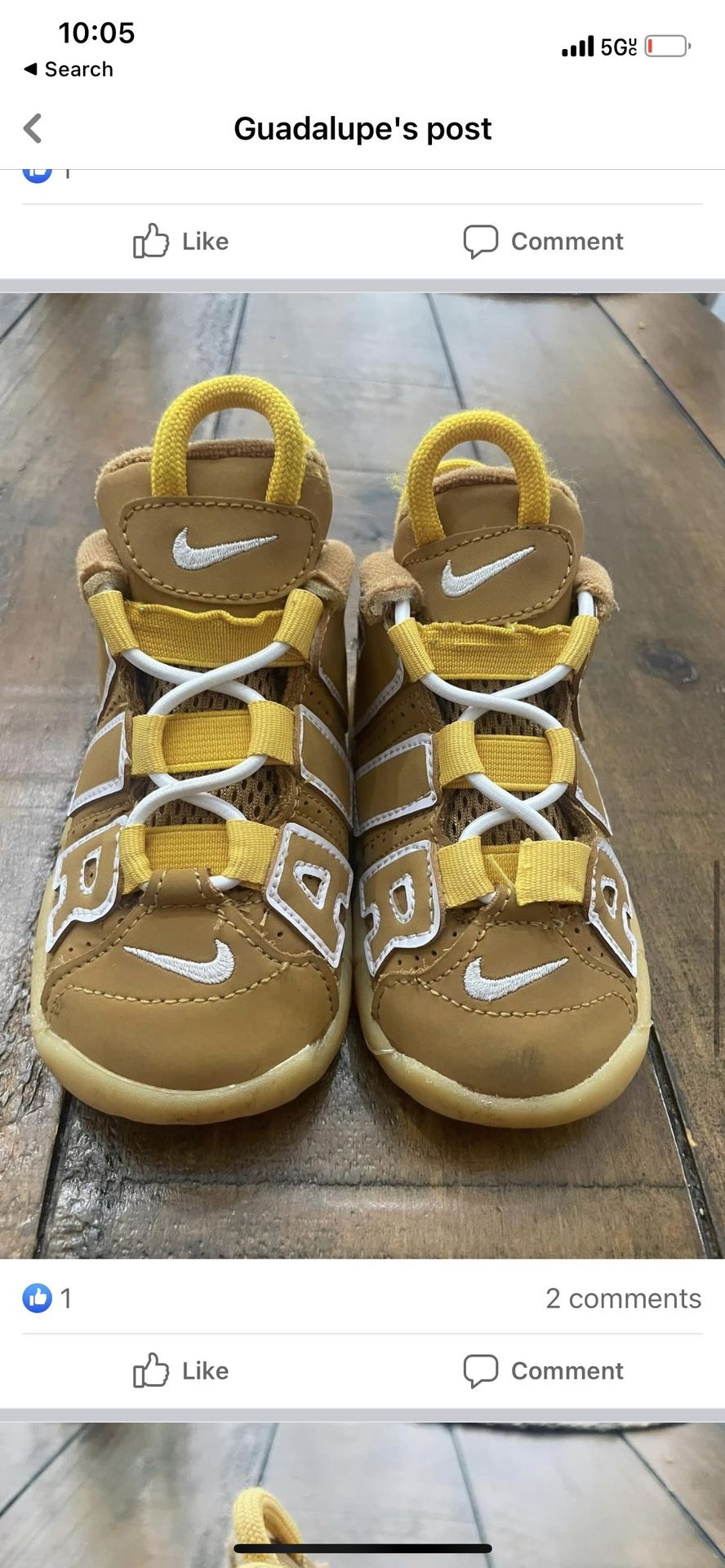 Nike Air More Uptempo - Toddler Boy Shoes