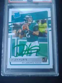 Jalen Hurts Signed Rookie Card