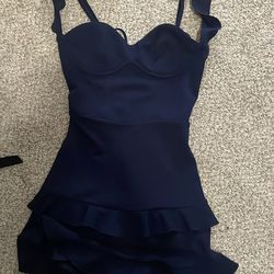Lucy in the sky dress Navy blue size xxs worn once
