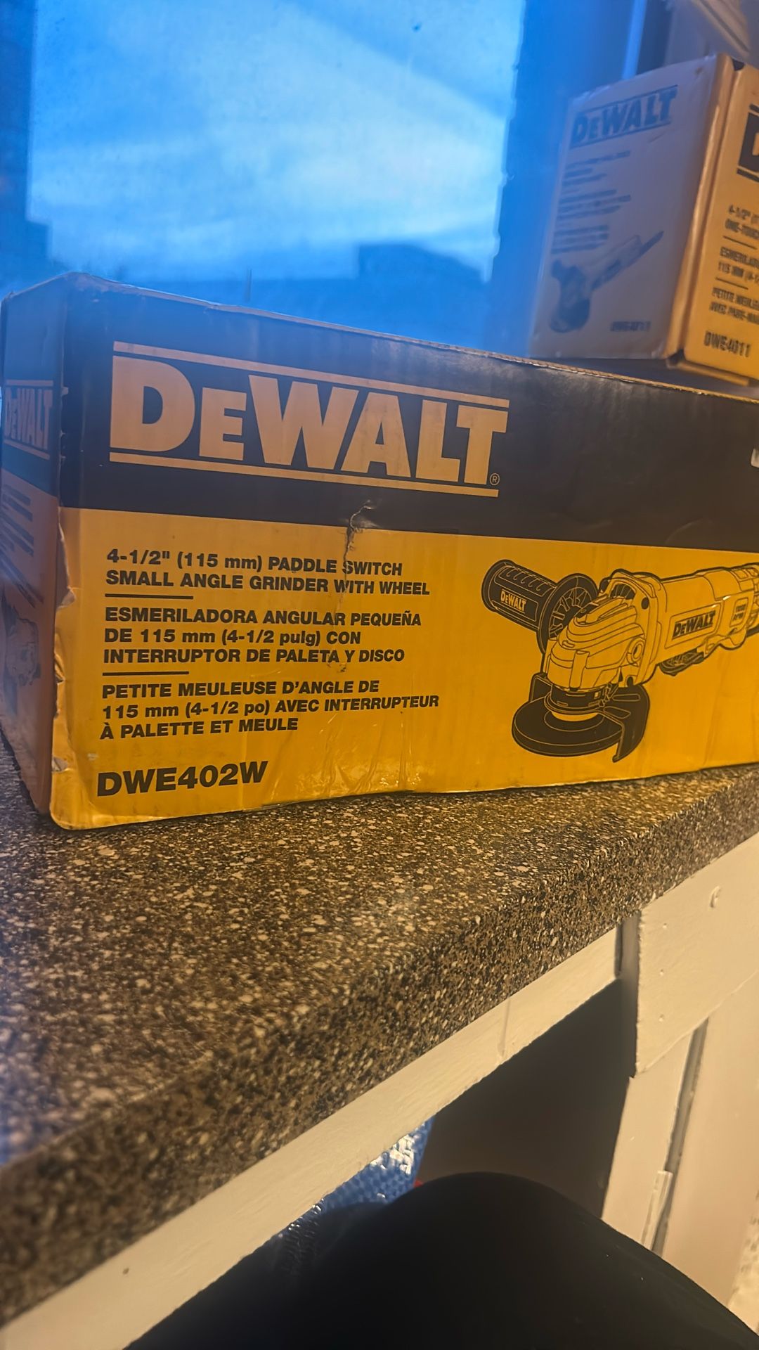 Dewalt 4 1/2 “ Paddle Switch Small Angle grinder Retails $118