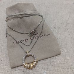 David Yurman Helena Diamond Pendant Necklace