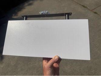 White shelves