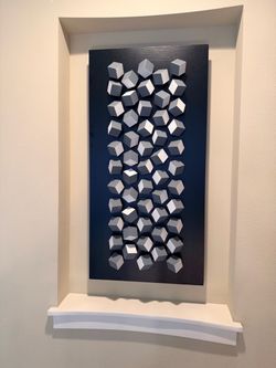 Contemporary 3D Cube Wall Art (Black, White, Grey)