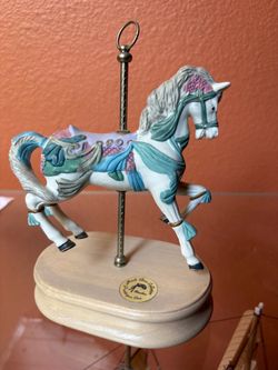 Porcelain Musical Carousel Horse