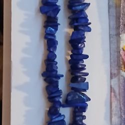 Native American Lapis Lazuli Chip Necklace