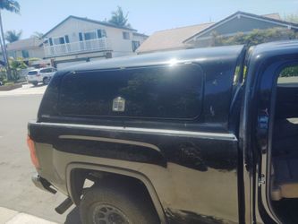 Black Truck Bed Camper Shell Topper