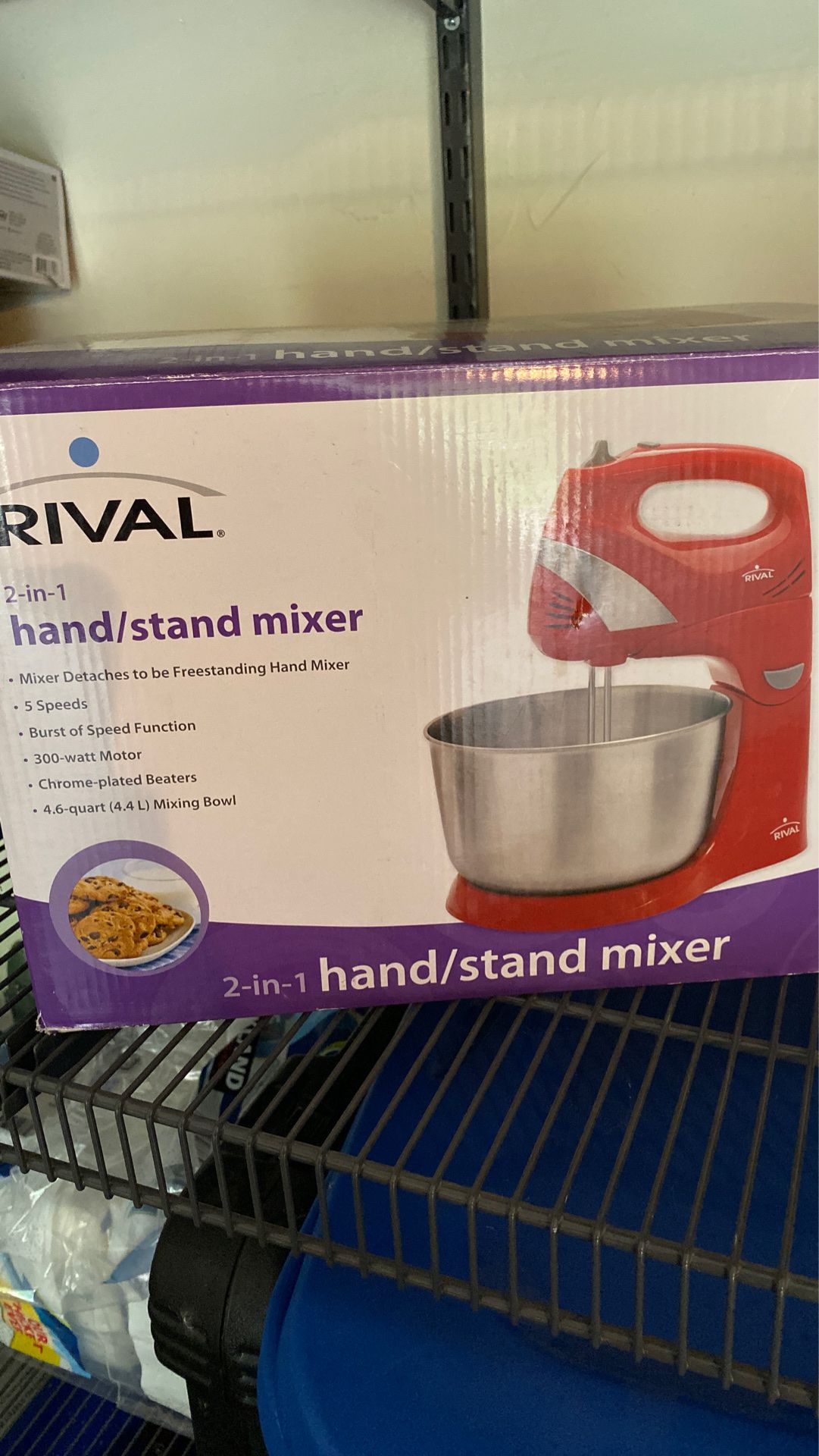 Brand new rival hand stand mixer 2 in 1.