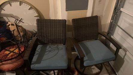 Two patio chairs great condition
