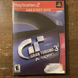 Gran Turismo 3 A-spec (Sony PlayStation 2, ) PS2 Complete W/ Manual