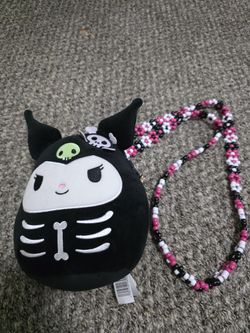 Kuromi Squishmallows Plushie Purse