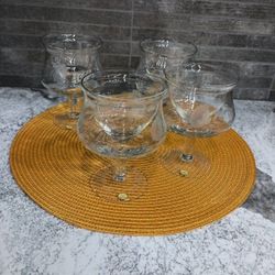 Vintage Crystal Glass Cocktail Icers