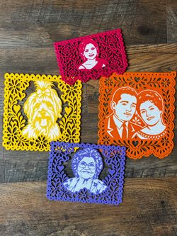 Custom 3D Printed Papel Picado – Día de los Muertos