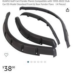 KUAFU Golf Cart Fender Flares Compatible with 1 Club Car DS Model Standard Front & Rear Fender Flare (4 Pieces) 2 full set’s available  Shippi