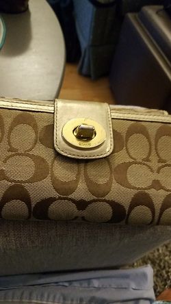 coach wallet with ck bk cover norml wear