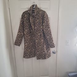 Cheetah Trench Coat