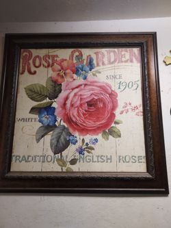 Rose Garden Framed Floral Wall Art