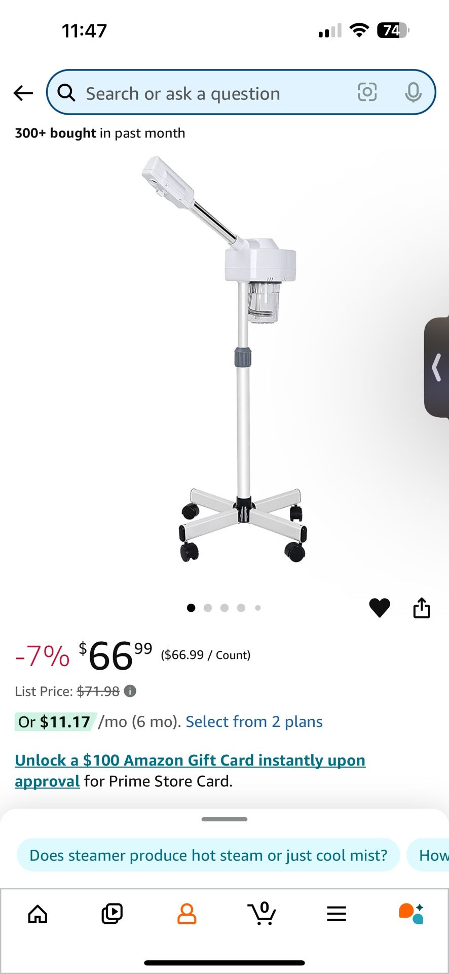 Brand New Facial Steamer 