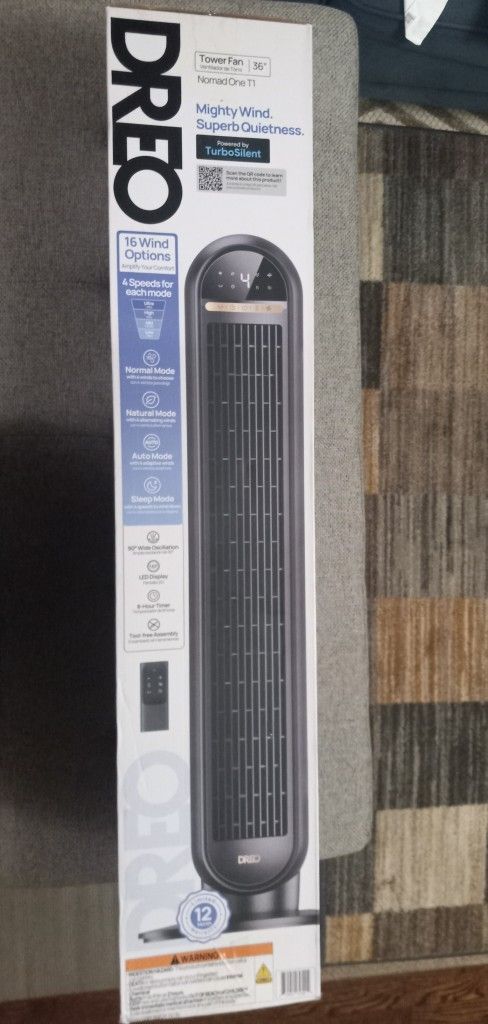 New DreoTower Fan Nomad One T1 (36in)