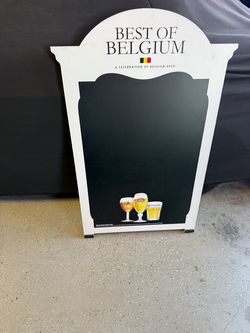 Best of Belgium Beer - chalk board to hang. Man cave Garage Bar