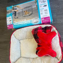 Dog Crate And Bed 