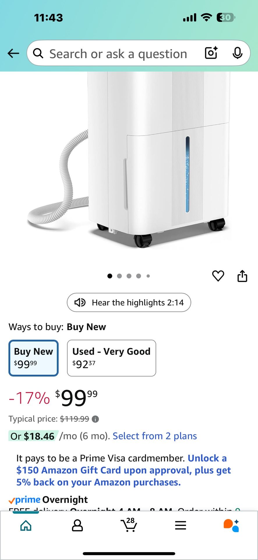 Dehumidifier for Home,Basement,Bathroom, Bedroom 21 Pint 1600 Sq ft Portable Quiet Small Dehumidifiers with Drain Hose Intelligent Humidity Control,3 