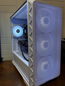 🕹️Custom White Gaming PC🕹️ free Gaming keyboard+mouse