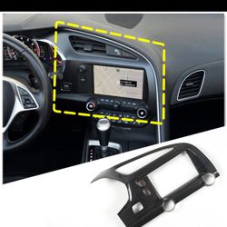 For Corvette C7 2014-19 Car GPS Navigation Screen Frame Trim Carbon Fiber Cover