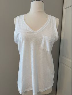 Tahari Sleeveless Top White Size S