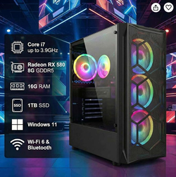 STG Aubron Gaming PC Desktop, Core I7, RX 580 8G,16G RAM,1T SSD