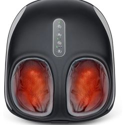 Nekteck Shiatsu Foot Massager with Heat, Heated Foot Massager Machine for Neuropathy & Plantar Fasciitis, Adjustable Intensity, FSA Eligible HSA Store