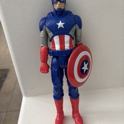 Genuine Hasbro 2014 Marvel 11" (inch) Plastic Captain America Action Figure