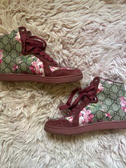 Gucci GG Supreme Blooms floral high-top sneakers