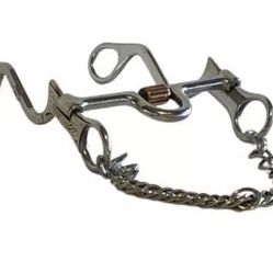 Horse Tack Bit 5 Inch Mouth 5 Inch Leg Steel Stainless Steel Mullen Mouthpiece 
