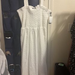 White Plus Size Dress 2X Brand New With Tags 