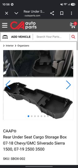 Chevy Silverado Under Seat Storage