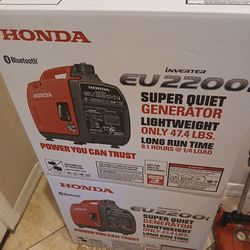 Honda EU2200I Super Quiet Generator Available If Posted