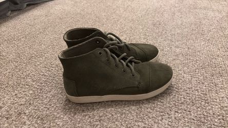 Women’s Toms Olive Green Suede High Tops