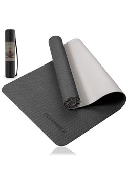 EveryMile Yoga Mat for Women, Eco Friendly Fitness Exercise Mat with Non-Slip Textured Surface, 1/4-inch Workout Mat for Yoga, Pilates and Home Floor