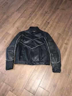 Vetter windjammer leather motorcycle jacket.
