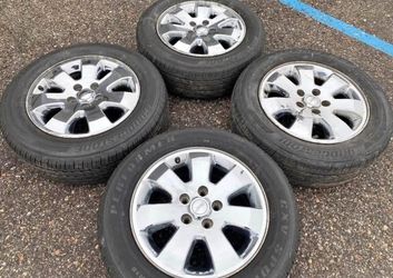 18” CHROME JEEP GRAND CHEROKEE WRANGLER WE FINANCE RIMS WHEELS TIRES SET COMMANDER