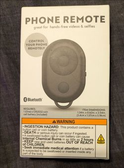 Phone Remote. Great For Hands-Free Videos & Selfies