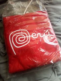 Peru Embroidered Red Hoodie, Victorville